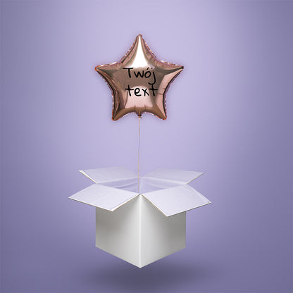 Balon personalizowany, balon z Twoim napisem - balon z helem w kartonie