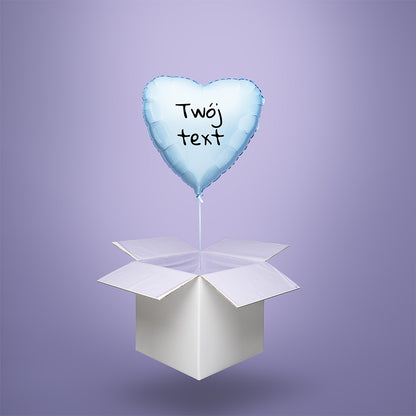 Balon personalizowany, balon z Twoim napisem - balon z helem w kartonie