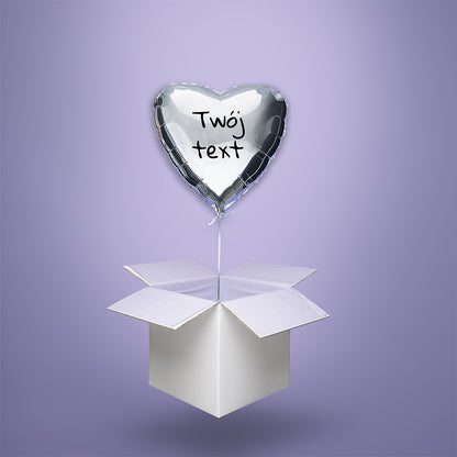Balon personalizowany, balon z Twoim napisem - balon z helem w kartonie