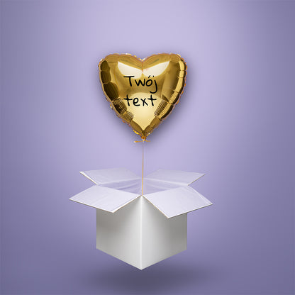 Balon personalizowany, balon z Twoim napisem - balon z helem w kartonie
